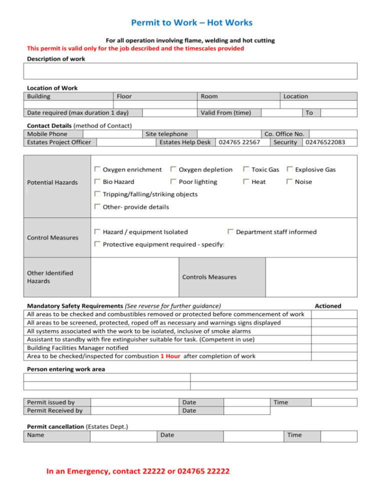 5 Essential Tips for Hot Work Permits Safety