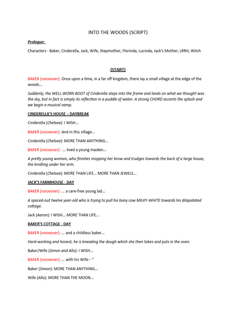 5 Must-Know Tips for Into the Woods Script Musical Success